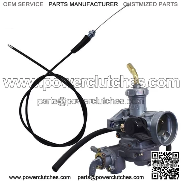 Carburetor Carb & Throttle Cable For Honda ATV ATC 90 110 125 TRX125 C02220 - - Image 4