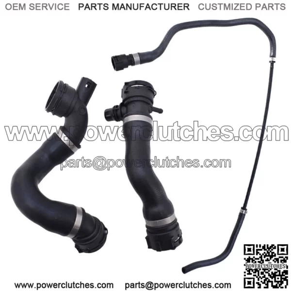 Lower Upper Radiator Coolant Hose+Vent Line Hose Set For BMW 325i 328i 330i - Image 3