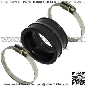 Rubber Carburetor Boot Flange W/Clamps for Can-Am Bombardier Ds 650 2000-2007
