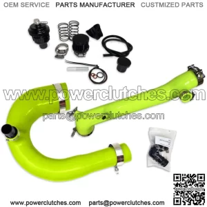 Green Polaris RZR Turbo R & XP PRO Silicone Charge Tube Kit & Blow Off Valve
