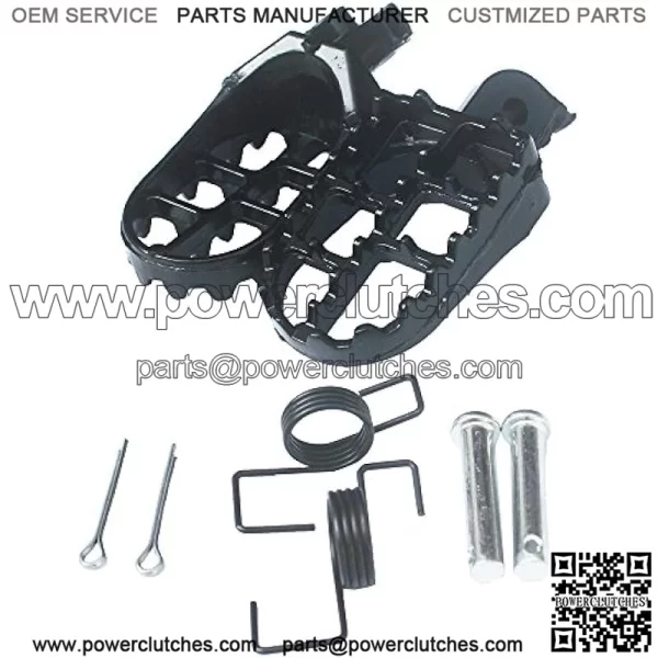 Foot Pegs Footrest For Yamaha YZ125 YZ250 PW50 PW80 BW80 DT50 RT100 RT180 TT225S TT225T TTR110 TTR90 TW200 WR200 250 500 XT225 XT250 XT350 Dirt bike Aluminum Black Color
