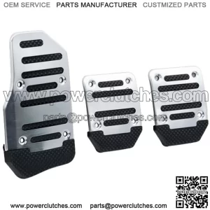pcs Non-slip Hand Accelerator and Brake Pedal Pad Silver Car Accessories (For: More than one vehicle)