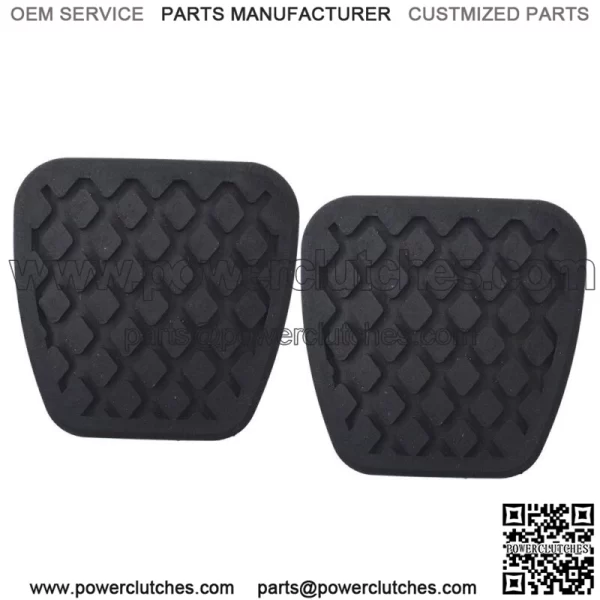 For 1988-2000 Honda & 1986-2003 Acura Brake Clutch Pedal Pad Rubber Covers Black - Image 2