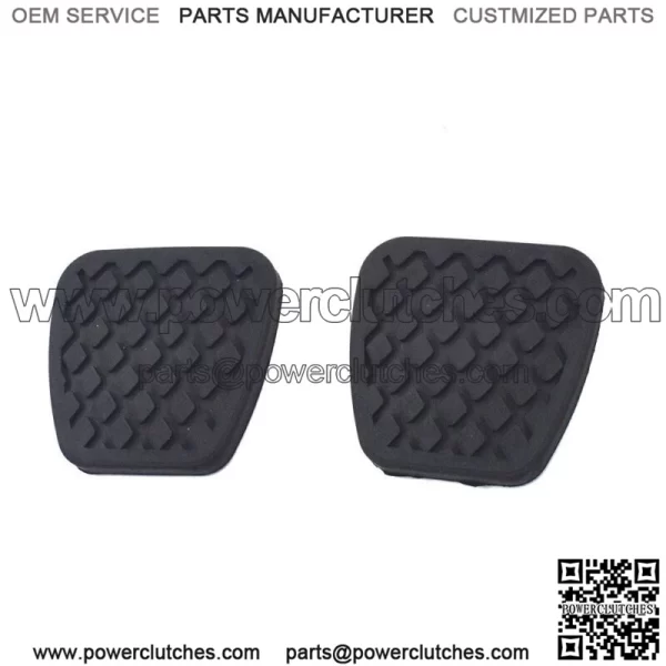 For 1988-2000 Honda & 1986-2003 Acura Brake Clutch Pedal Pad Rubber Covers Black - Image 3