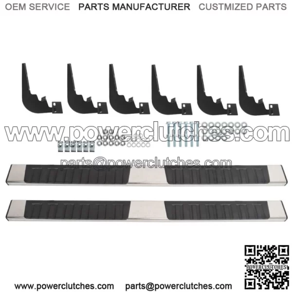 For 2009-2018 Dodge Ram 1500 Crew Cab 6" Side Steps Nerf Bars Running Boards SS