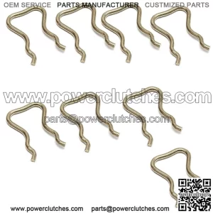 Diesel Injector Fuel Return Line Clamp Kit 8pcs for Chevy GMC 6.6L LLY LBZ LMM (For: More Than One Vehicle)