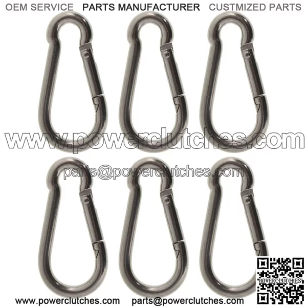 6 Sets of 264lb 304 Stainless Steel Spring Snap Hooks - Image 4