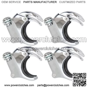 4PCS Windshield Windsreen Clamps 49mm For Dyna FXDF FXDB Super Wide Glide
