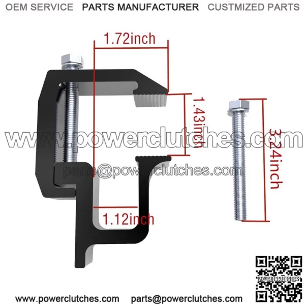 Fixing Clip 6 Pack #Black - Image 2