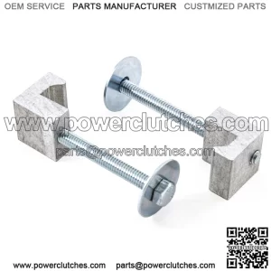 J-type fixing clip 2 pieces #silver
