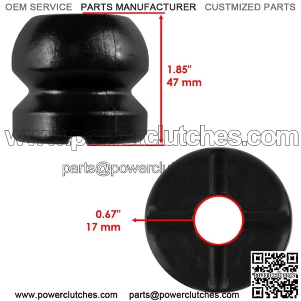 4 Front Shock Strut Fits Polaris 5412665 5411608 17.8mm ID (For: Polaris Sportsman 570) - Image 2