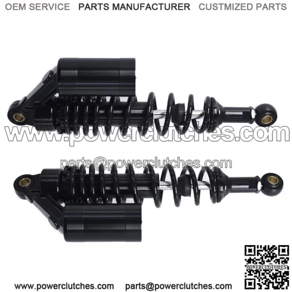 Black Pair Motorcycle Universal 12.5" 320mm Air Suspension Rear Shocks - Image 4