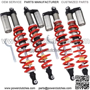 FOR POLARIS RZR 800 09-14 STAGE 5 RESERVOIR GAS FRONT & REAR SHOCKS ABSORBER SET