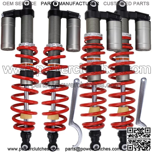 FOR POLARIS RZR 800 09-14 STAGE 5 RESERVOIR GAS FRONT & REAR SHOCKS ABSORBER SET - Image 3