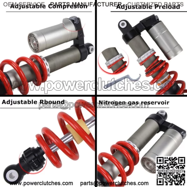 FOR POLARIS RZR 800 S RZR 4 2008-2014 STAGE 4 FRONT SHOCKS ABSORBERS ADJUSTABLE - Image 4