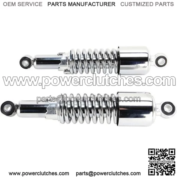 Shocks with Eyelet Mount with Shrouds Chrome