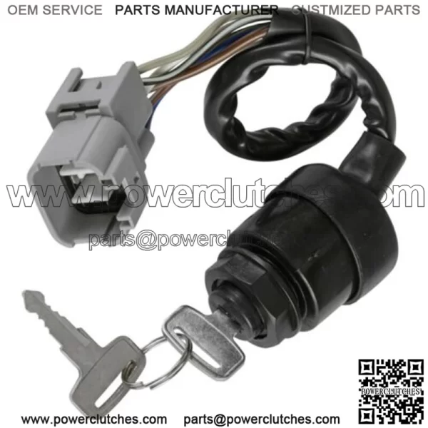 Ignition Switch with 2 Keys for Kawasaki Mule Pro Series, Replaces 27005-0643 (For: More than one vehicle) - Image 2