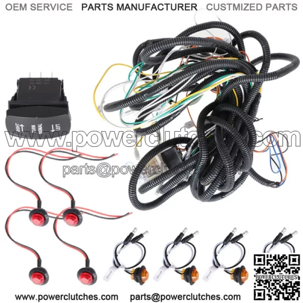 Universal Rocker Switch Turn Signal Lamp Kit Horizontal Light Switch (For: More Than One Vehicle) - Image 2
