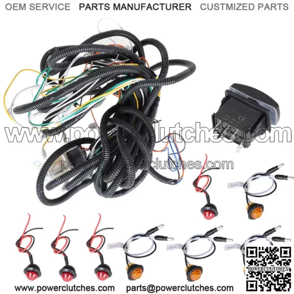 Universal Rocker Switch Turn Signal Lamp Kit Horizontal Light Switch (For: More Than One Vehicle) - Image 4