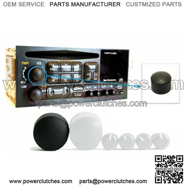 Volume Control Button for Delco AM FM CD Radio Fits Chevrolet GMC Chevy GM (For: More Than One Vehicle)