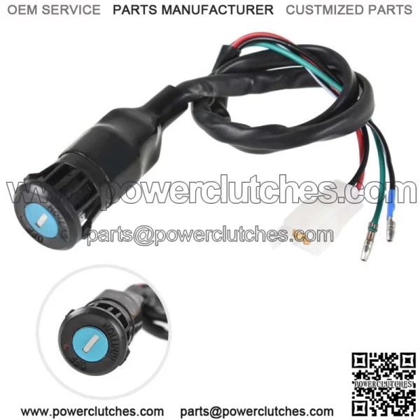 New Ignition Switch Fits 1985-1987 Honda TRX250 Fourtrax 35100-HA8-682 (For: Honda) - Image 2