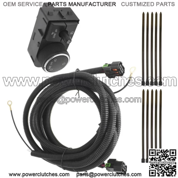 25858705 Fog Light Wiring Harness & Switch For 2007-2013 Chevy Silverado GMC V8