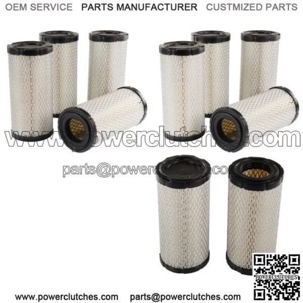 PACK OF 10 GOLF CART AIR FILTER FOR CLUB CAR PRECEDENT & EZGO TXT WORKHORSE RXV