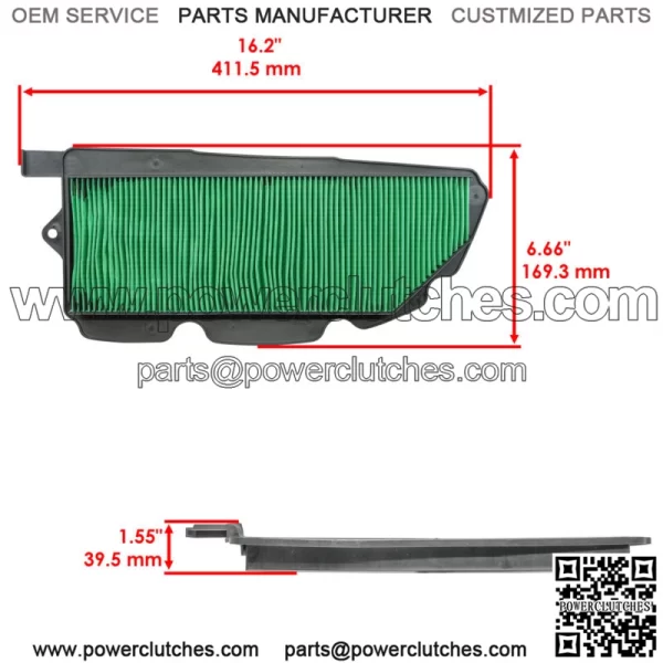 17215-HL4-AK0 Air Filter Kit For Honda Pioneer 1000 SXS1000M3 2016-2024 - Image 2