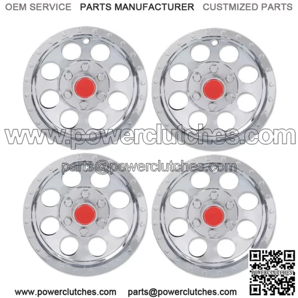 4Pcs Golf Cart 10" Silver Wheel Cover Hub Caps Fit For EZGO Club Car and Yamaha