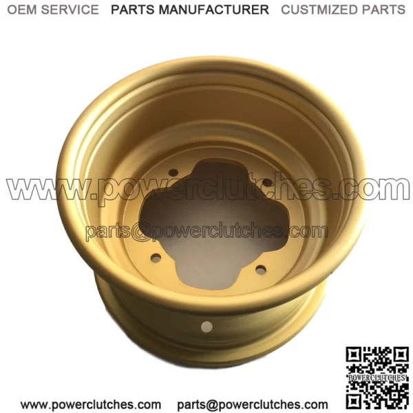 Front wheel 10", bore size 4x156, model: 156G (gold | anodized) - Image 2
