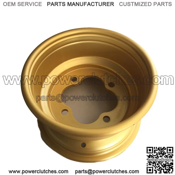 Front wheel 10", bore size 4x144, model: 144G (gold | anodized)
