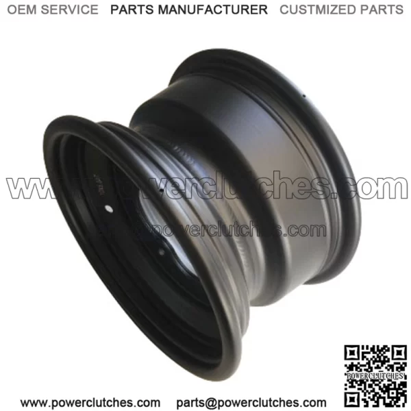 Front Wheel 10" 4x144 Bore Model: 14B (Black Powder Coated) - Image 5