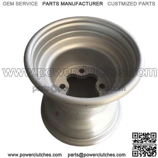 9" Rear Wheel 4x110 Hole Model: 110S (Silver | Anodized)
