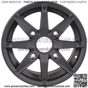 Polaris 1523150-744 Matte Black Cast Wheel 15x7 55ET RZR Sport General 1000 (for: Polaris)