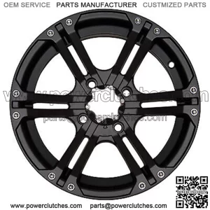 ITP SS212 ATV Wheels/Rims, Black, 12 inch, Sportsman RZR Ranger (for: Polaris)