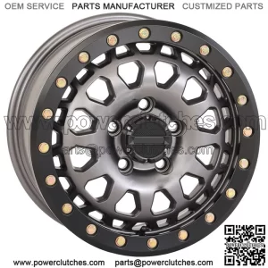 Wheels System 3 SB-6 Beadlock 15", Gunmetal (6+1) Polaris RZR Turbo R and Pro R (for: Polaris)