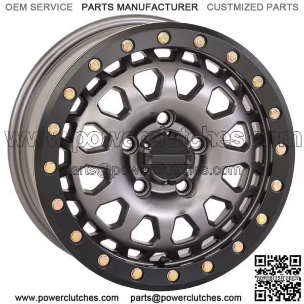 Wheels System 3 SB-6 Beadlock 15", Gunmetal (6+1) Polaris RZR Turbo R and Pro R (for: Polaris)