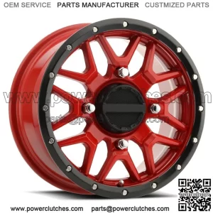 Wheels/rims Raceline Krank 15" UTV red Polaris RZR 1000 XP (4) (for: Polaris)