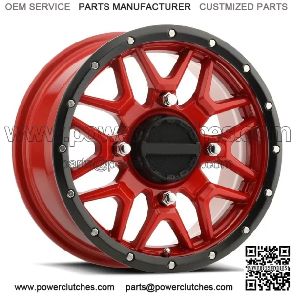 Wheels/rims Raceline Krank 15" UTV red Polaris RZR 1000 XP (4) (for: Polaris)