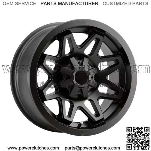 Vision UTV 416 Seven 14x7 4x156 +2.5mm Matte Black Wheel Rim 14" (For: Polaris)