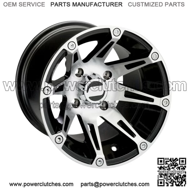 4-Piece ATV/UTV Wheel Set 12" Moose 387X Machined 4/110 4+3/2+6 SRA (For: Polaris)