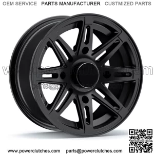 One (1) 14" RockTrix RT103 ATV Wheel Rim | 14x7 | 4x156 4/156 4-156 | 4+3 Offset (For: Polaris)