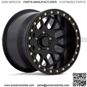 KMC KS235 Grenade Beadlock Wheels, 15x6 15x10 Polaris RZR Pro R Sand Paddle Tires (For: Polaris)