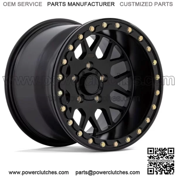 KMC KS235 Grenade Beadlock Wheels, 15x6 15x10 Polaris RZR Pro R Sand Paddle Tires (For: Polaris)