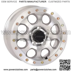 System 3 SB-7 Beadlock 15" Machined Wheels (6+1) Polaris RZR Turbo R and Pro R (for: Polaris)