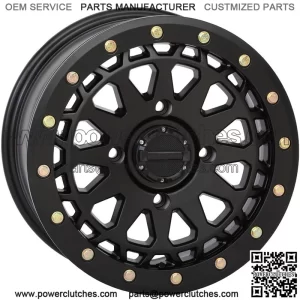 Wheels System 3 SB-6 Beadlock 15" black (6+1) Polaris RZR Turbo S / RS1 (4) (for: Polaris)
