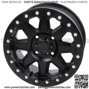 Tusk Uinta Beadlock Wheel 14x7 5.0+2.0 Matte Black 4/156 Tread Pattern (For: Polaris)