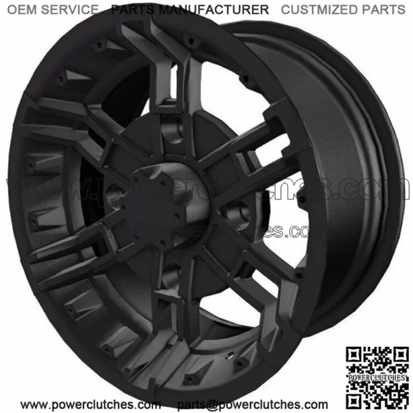 POLARIS 14X7 BUCKLE FRONT WHEEL - MATTE BLACK RANGER RZR GENERAL ACE