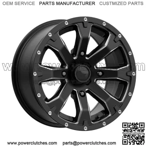 MSA M42 Bounty ATV Wheels/Rims, Matte Black, 14", Sportsman RZR Ranger (For: Polaris)
