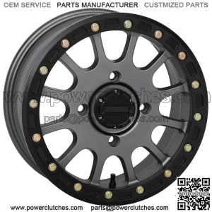 Wheels System 3 SB-5 Beadlock Gunmetal 14" Polaris RZR 1000 XP (4) (for: Polaris)
